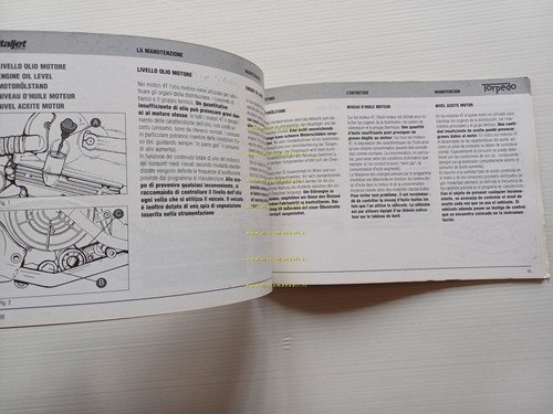 Italjet Torpedo 150 4T 1999-2000 manuale uso manutenzione originale