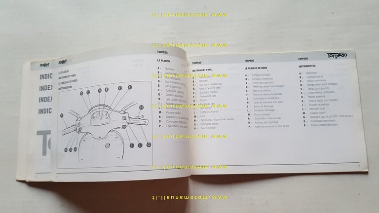 ITALJET Torpedo 50 1997 manuale uso manutenzione libretto originale