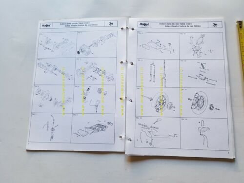 Italjet Torpedo 50 catalogo ricambi originale spare parts catalogue