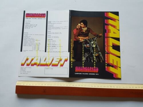 Italjet Yamaha Buccaneer 125 1973 depliant originale moto motorcycle brochure