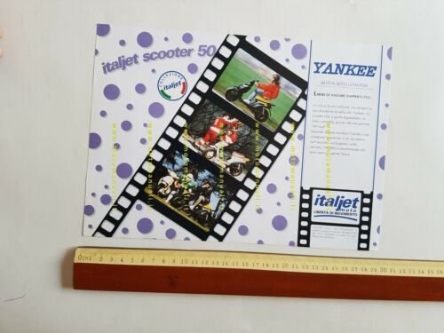 Italjet Yankee 50 1993 depliant originale scooter ITALIANO brochure
