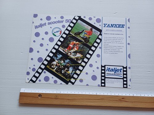 Italjet Yankee 50 scooter 1993 depliant italiano originale
