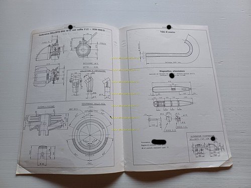 Italmotor 50 T 80 Tubone 1980 Facsimile originale scheda omologazione …