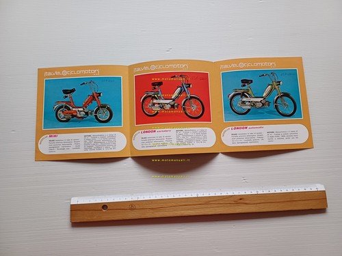 Italvelo 50 Mini - London - British tuboni 1975 depliant …