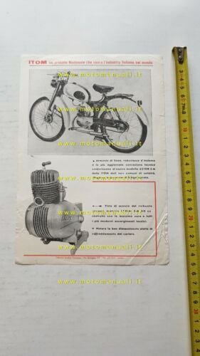 ITOM 50 Astor 1954 depliant ciclomotore originale brochure