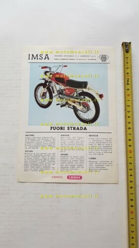 ITOM 50 Fuori Strada 1969 depliant ciclomotore originale brochure