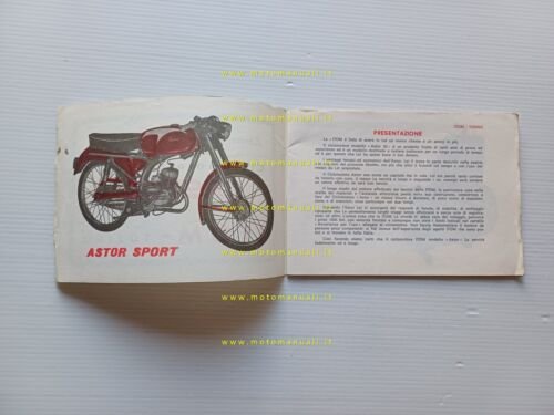 Itom Astor Sport 50 3M manuale uso manutenzione + catalogo …
