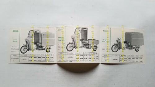 ITOM catalogo motocarri ciclocarri 50 1960 depliant originale brochure