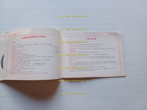 Itom Junior 49 manuale uso manutenzione + catalogo ricambi originale