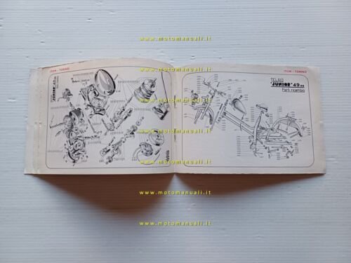 Itom Junior 49 manuale uso manutenzione + catalogo ricambi originale