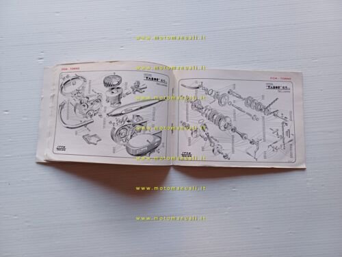 Itom Tabor 65 manuale uso manutenzione + catalogo ricambi originale
