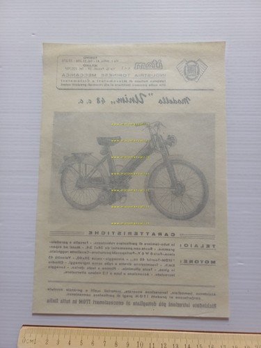 Itom Unim 48 rullo 1953 depliant originale