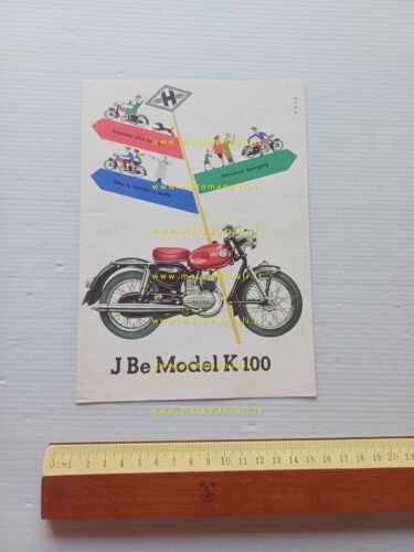 J-Be Motorcycles Sachs K 100 1960 depliant USA originale