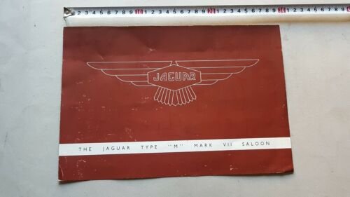 Jaguar Type M Mark VII 1951 depliant originale brochure INGLESE …