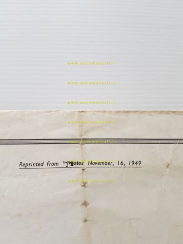 Jaguar XK 120 1949 ristampa prova su strada Motor depliant …