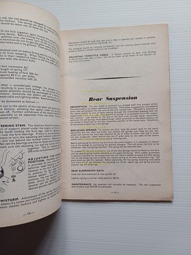 James Flying Cadet 150 LI5A 1960 manuale uso manutenzione originale