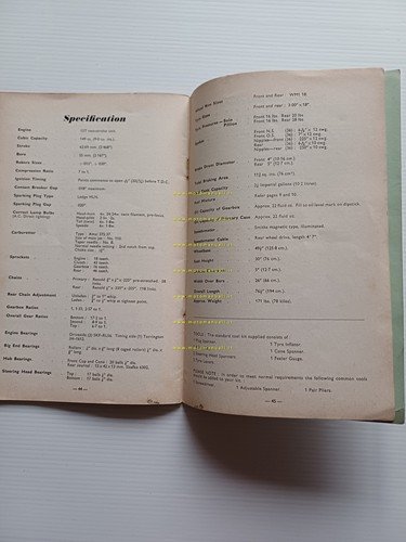 James Flying Cadet 150 LI5A 1960 manuale uso manutenzione originale