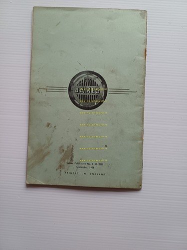 James Flying Cadet 150 LI5A 1960 manuale uso manutenzione originale