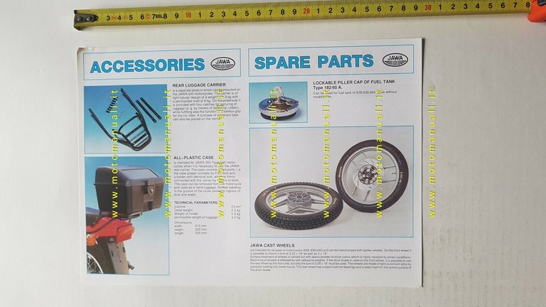 Jawa 250 type 593 Touring Enduro 1995 depliant originale moto …