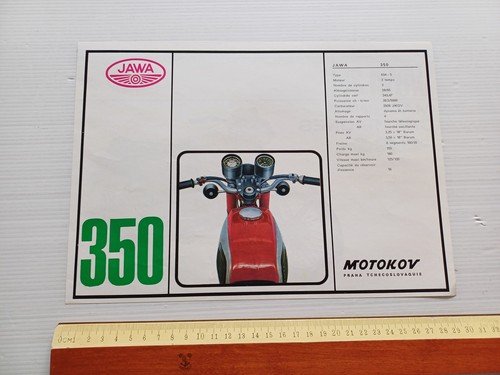 Jawa 350 mod. 634-5 depliant originale francese