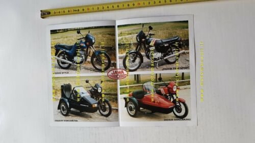 Jawa 350 sidecar Velorex depliant italiano originale brochure