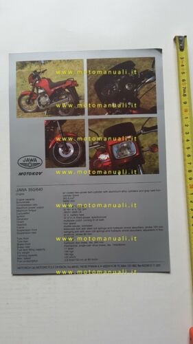 Jawa 350 type 640 1995 depliant originale moto brochure