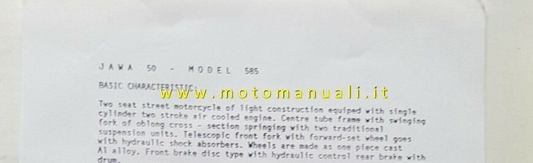 Jawa 50 Mosquito 585 1995 cartella stampa originale moto NO …