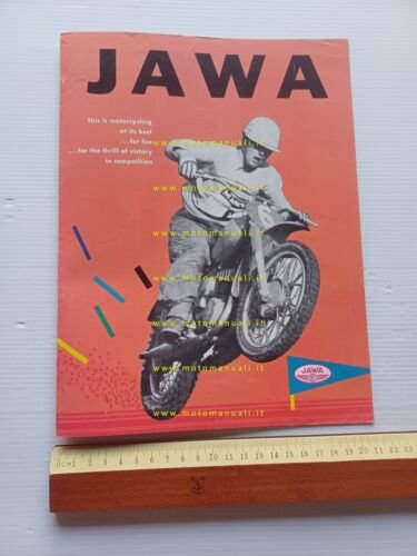 Jawa CZ produzione modelli cross enduro strada 1968 depliant originale …