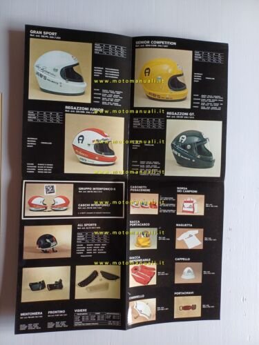 JEB's catalogo caschi abbigliamento moto anni 70-80 depliant originale