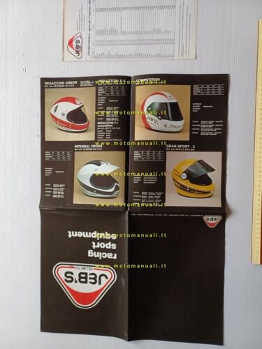 JEB's catalogo caschi abbigliamento moto anni 70-80 depliant originale