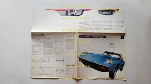 JENSEN-HEALEY 2.0 1972 depliant INGLESE originale