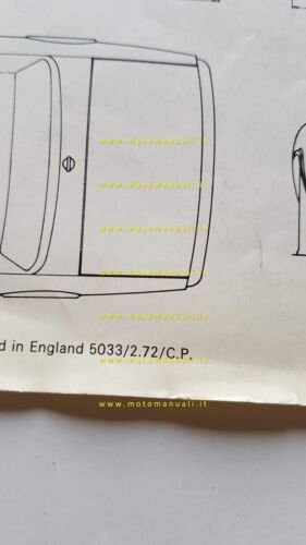 JENSEN-HEALEY 2.0 1972 depliant INGLESE originale