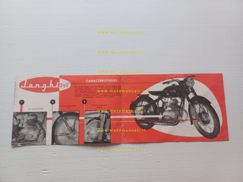 Jonghi 250 1954 depliant francese originale