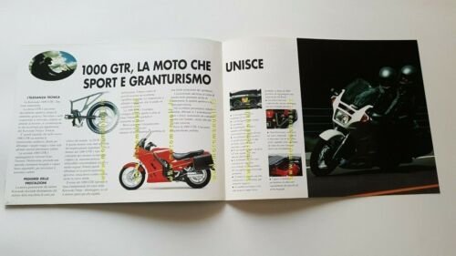 Kawasaki 1000 GTR 1986 depliant ITALIANO moto originale brochure