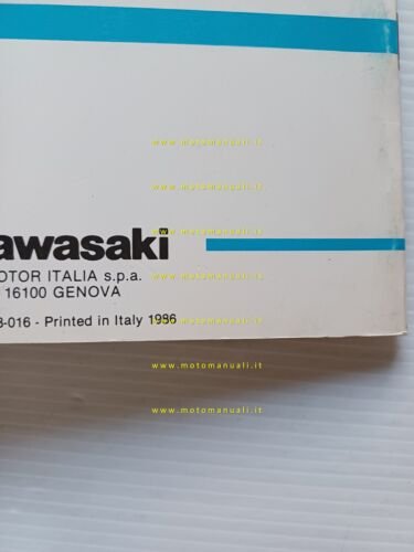 Kawasaki 1000 GTR 1986 manuale uso manutenzione ITALIANO libretto originale