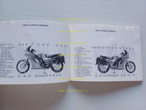 Kawasaki 1000 GTR 1986 manuale uso manutenzione ITALIANO libretto originale