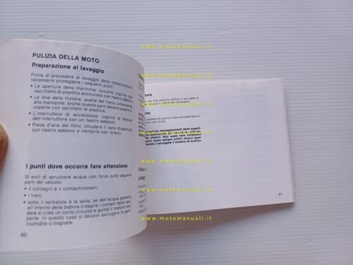 Kawasaki 1000 GTR 1986 manuale uso manutenzione ITALIANO libretto originale