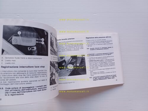 Kawasaki 1000 GTR 1986 manuale uso manutenzione ITALIANO libretto originale