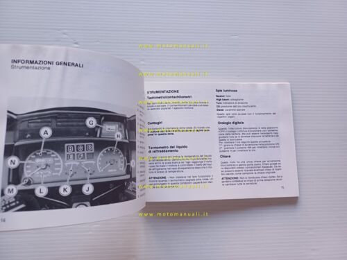 Kawasaki 1000 GTR 1986 manuale uso manutenzione ITALIANO libretto originale