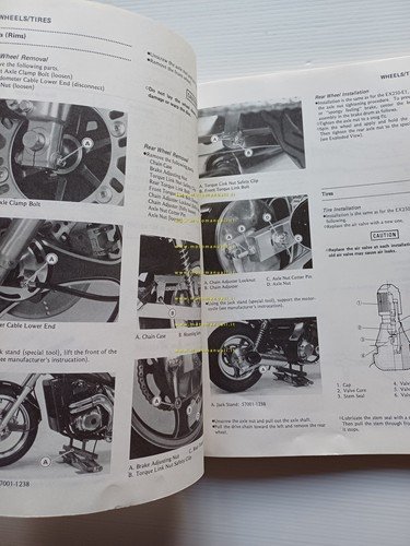 Kawasaki 250 HS-Eliminator 1988-91 AGGIORNAMENTO manuale officina originale