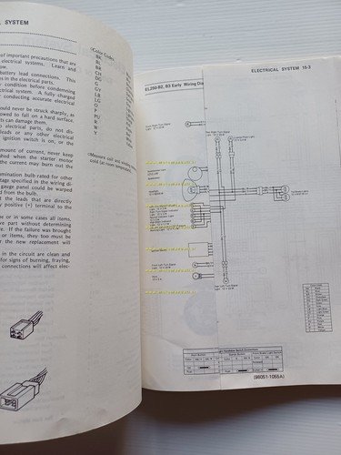 Kawasaki 250 HS-Eliminator 1988-91 AGGIORNAMENTO manuale officina originale