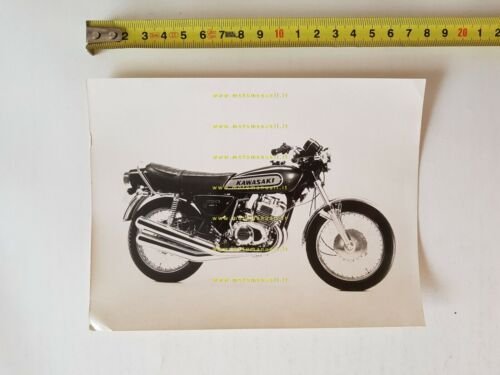Kawasaki 250 S1 1974 foto cartella stampa originale no depliant