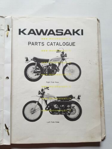 KAWASAKI 350 F-9 1971 catalogo ricambi originale spare parts catalogue