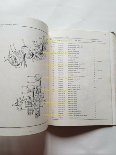 KAWASAKI 350 F-9 1971 catalogo ricambi originale spare parts catalogue