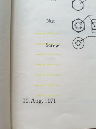 KAWASAKI 350 F-9 1971 catalogo ricambi originale spare parts catalogue