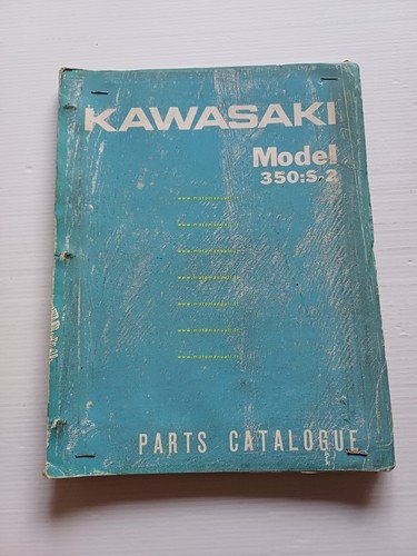 Kawasaki 350 S2 1971 catalogo ricambi originale spare parts catalogue