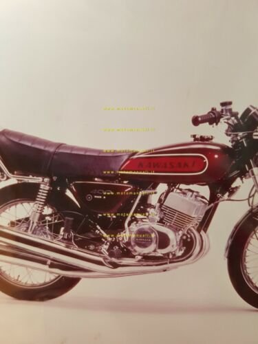 Kawasaki 400 S2 1974 positivo originale no depliant