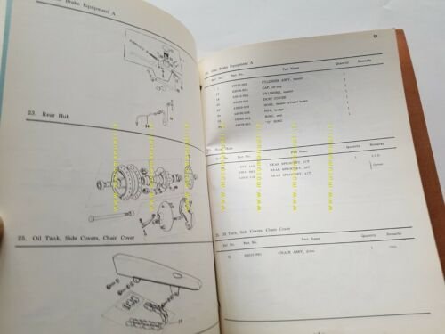 KAWASAKI 400 S3 1973 catalogo ricambi originale moto spare parts …