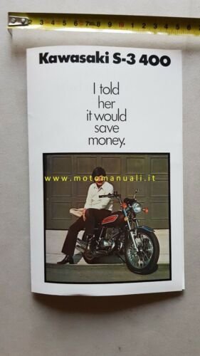 Kawasaki 400 S3-J 1975 depliant originale USA motorcycle brochure