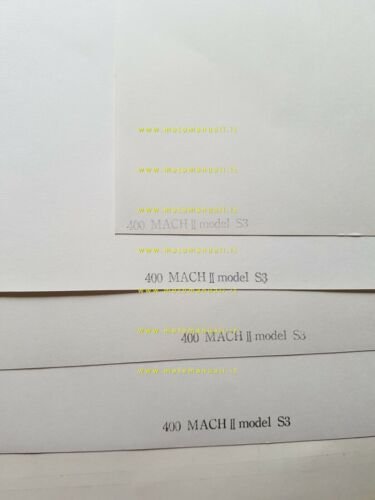 Kawasaki 400 S3 lotto 4 foto cartella stampa originali no …